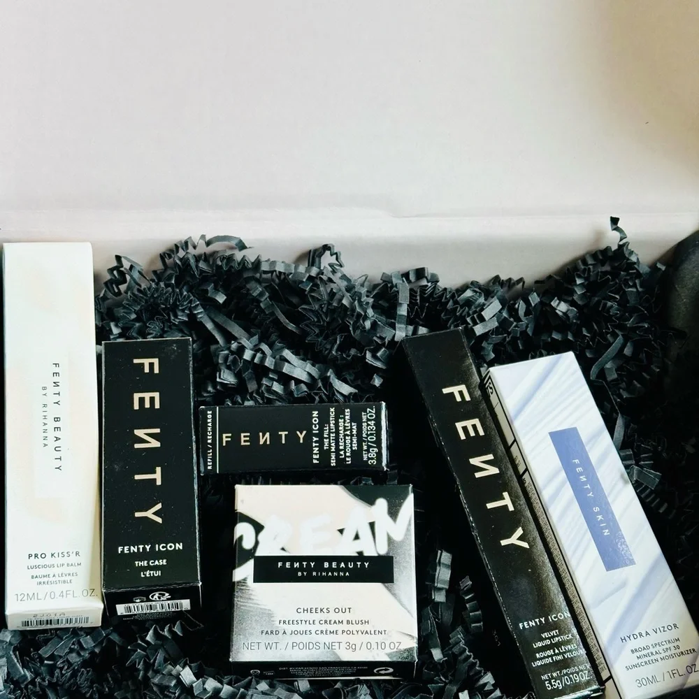 Fenty Beauty 6 Piece EXCLUSIVE DROP BOX: ROSY EDITION Set Bundle